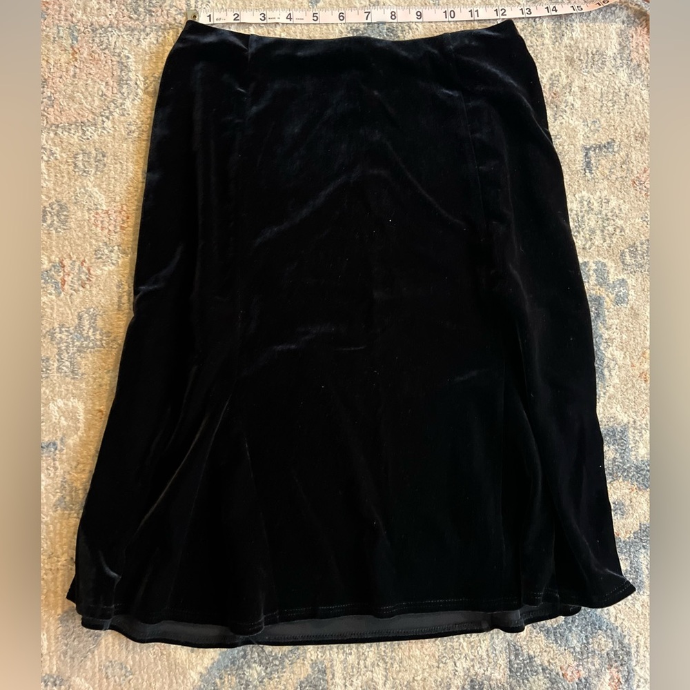 Willi Smith vintage Black Velvet Skirt